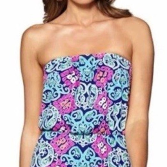 Lilly Pulitzer Marlisa Behind the Gate Maxi Dress Strapless - size XS - Picture 3 of 7